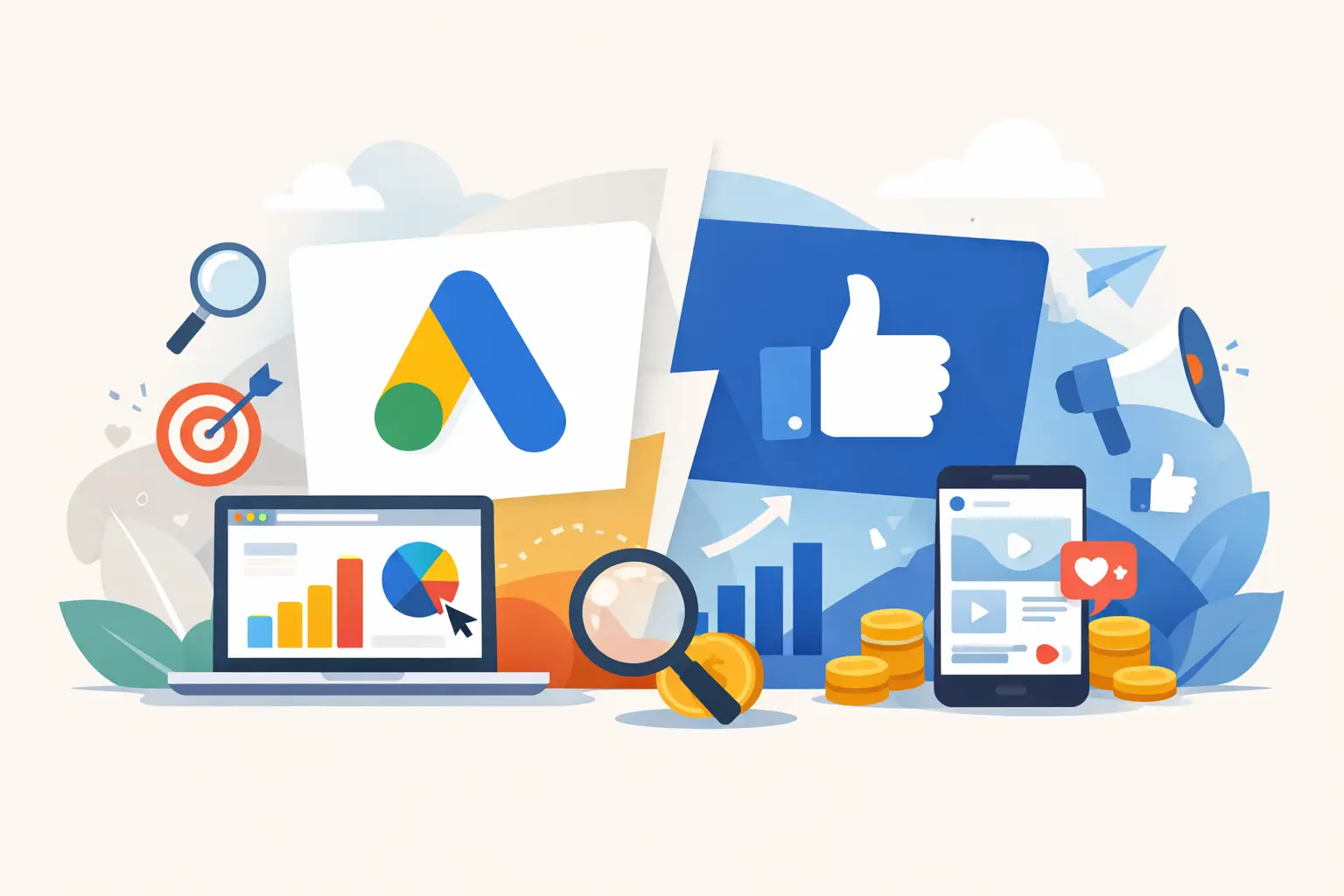 Google Ads o Facebook Ads: cuál te conviene