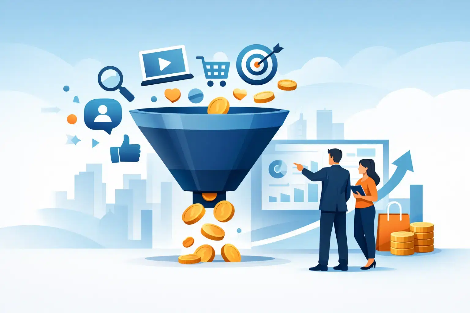 Embudo comercial digital que genera ventas