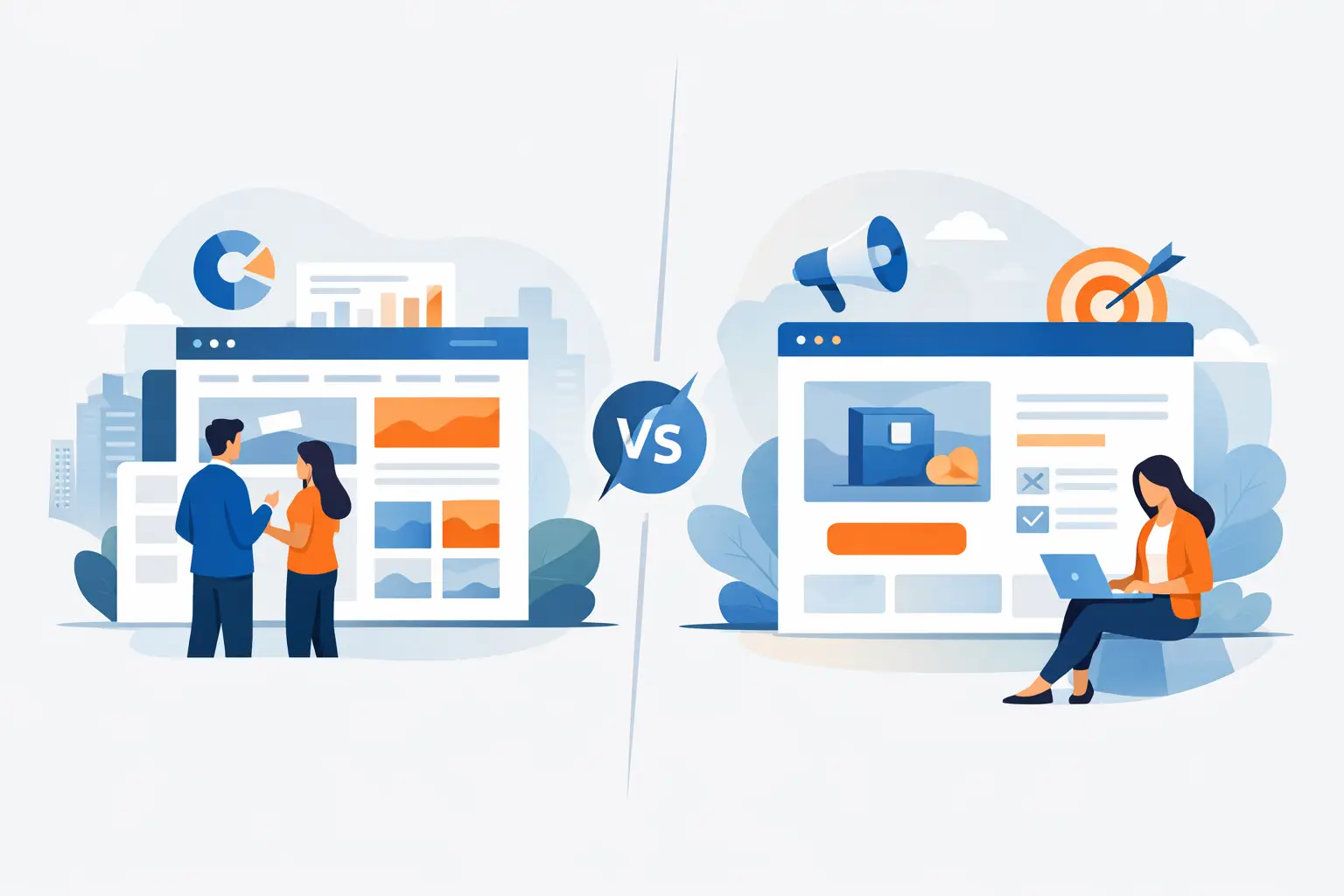 Sitio corporativo vs landing page para vender más