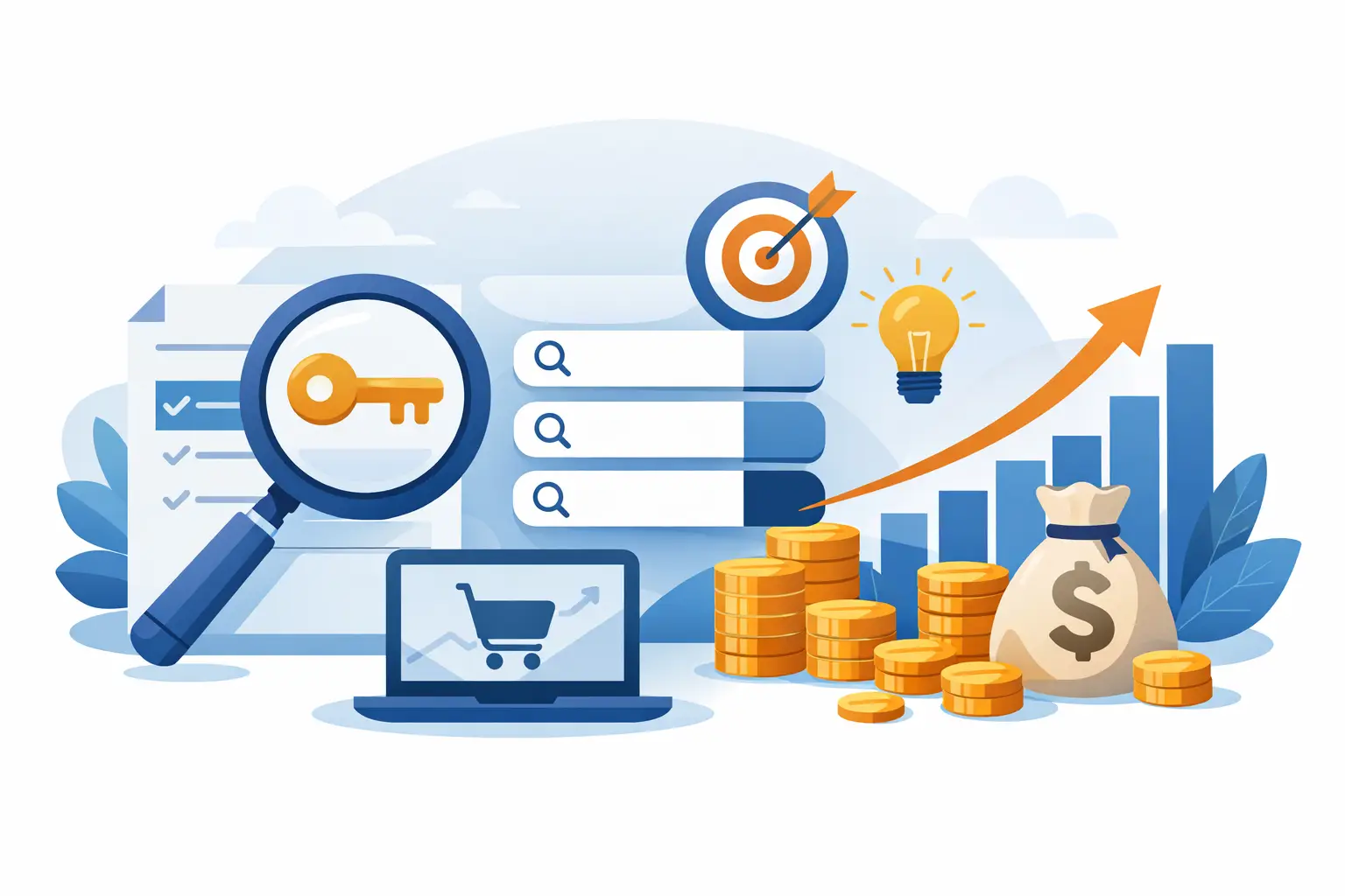 Tipos de palabras clave rentables para vender