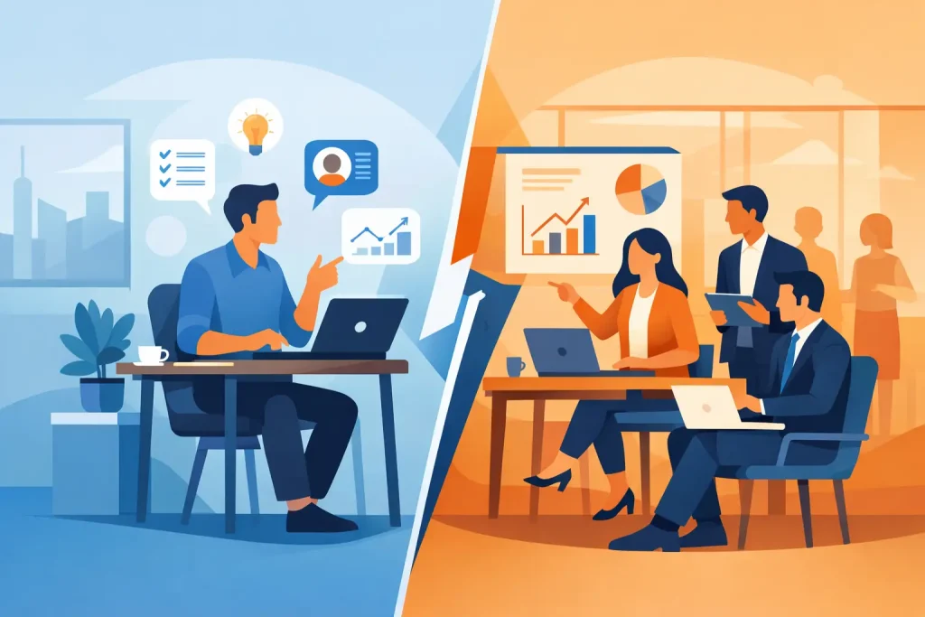 Consultor independiente vs agencia: ¿qué conviene?
